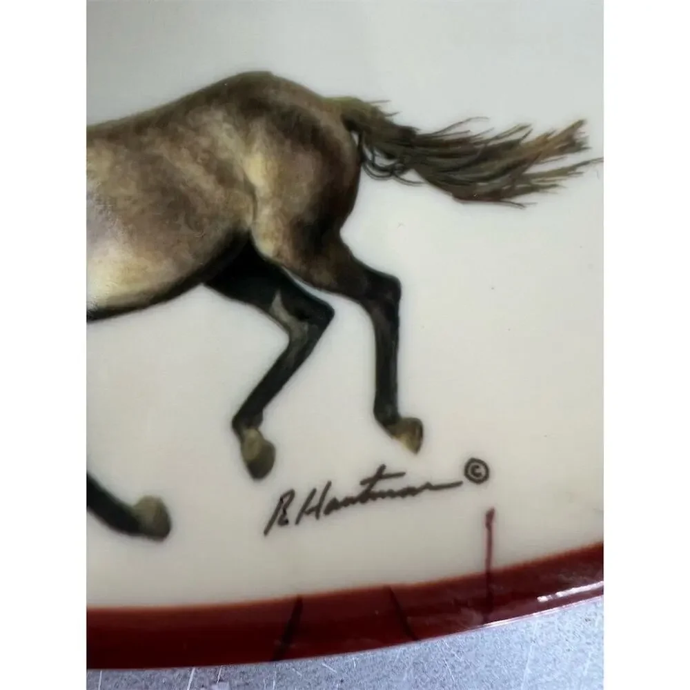 Vintage Evergreen Horse‎ Design Chip and Dip veggie tray Multicolor Plastic